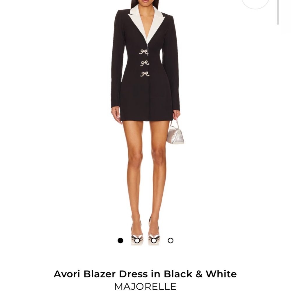 Majorelle Avori Blazer Dress in Black & White New
